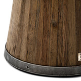 fém abroncsos talapzat részlet loft stílusban