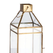 Vintage stílusú, alumíniumból készült, rézszínű kézműves lámpás.