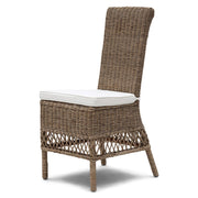 rattan étkezőszék perspektivikus nézet