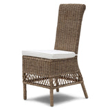 rattan étkezőszék perspektivikus nézet