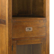 Fiókos tárolórész bronz fogantyúval mindifa kivitelben