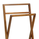 STAR törölközőtartó felső rúd részlet természetes fa erezettel