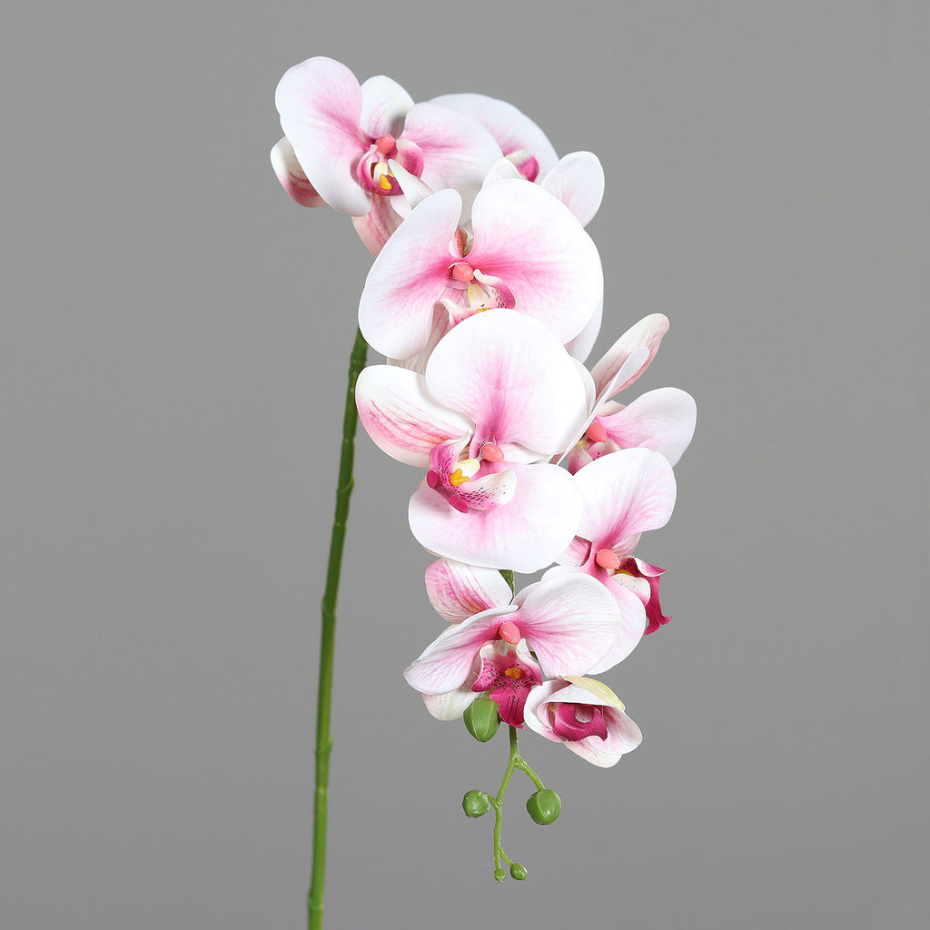 Szálas mű orchidea 96 cm halvány pink Real Touch "Orchid"
