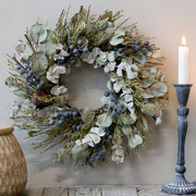 Szárított virágkoszorú.