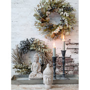 Szárított virágkoszorú.