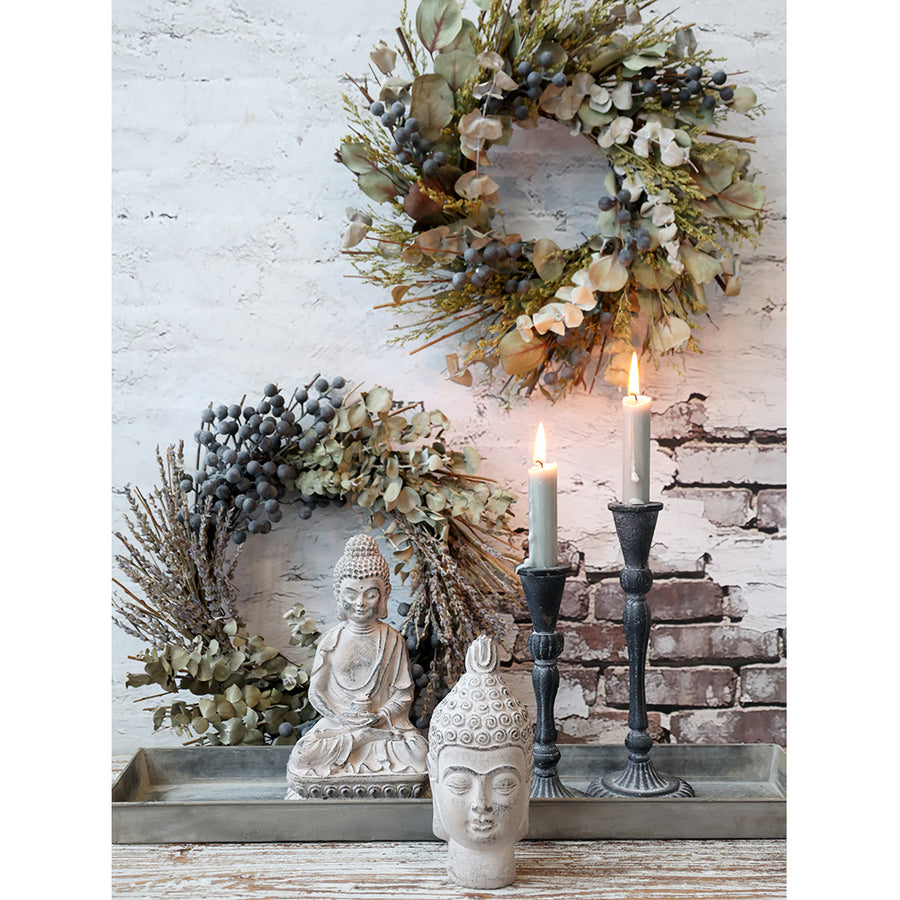 Szárított virágok koszorú mix.