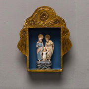 A Szent Családot ábrázoló dioráma.