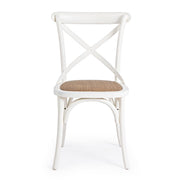 CROSS fehér szilfa-rattan étkezőszék