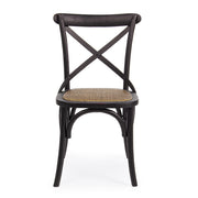 Fekete színű, thonet jelleg étkezőszék.