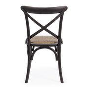 Fekete színű, thonet jelleg étkezőszék.