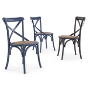 Kék színű, thonet jellegű étkezőszék.