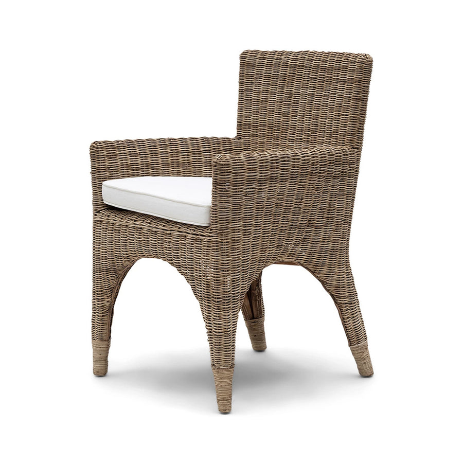 modern rattan karosszék perspektivikus nézet