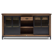 Hoxton loft tálaló nyitott állapotban fiókokkal és polccal