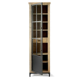 Hoxton vitrinszekrény nyitott ajtóval belső polcokkal