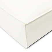 Copperfield szövésű fehér kanapé kárpit közelről