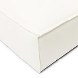 Copperfield szövésű fehér kanapé kárpit közelről