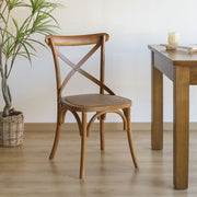 Thonet jellegű, barna színű tölgyfából készült étkezőszék.