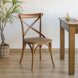 Thonet jellegű, barna színű tölgyfából készült étkezőszék.