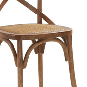 Thonet jellegű, barna színű tölgyfából készült étkezőszék.