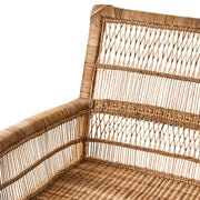 Bambuszból és rattanból készült, kézműves karosszék.