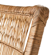 Bambuszból és rattanból készült, kézműves karosszék.