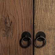 Natúr színű, felületkezelt újrahasznosított szilfából készült, óriás kézműves tálaló.