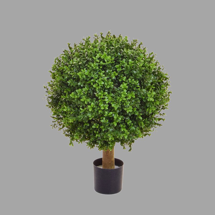Zöld színű buxus fa műnövény.