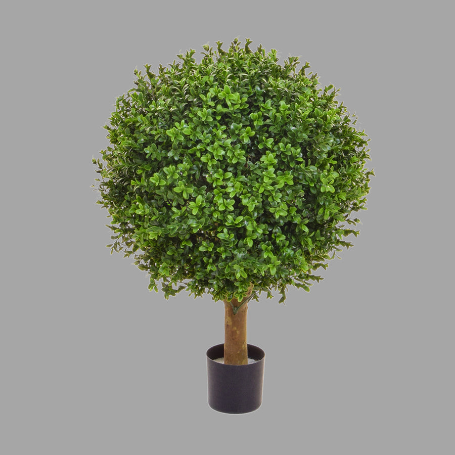 Zöld színű buxus fa műnövény.