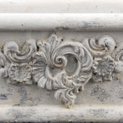 Közelkép a vintage ültetőláda plasztikus növényi mintájáról