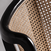 Velburg szék rattan háttámla fonásának részlete