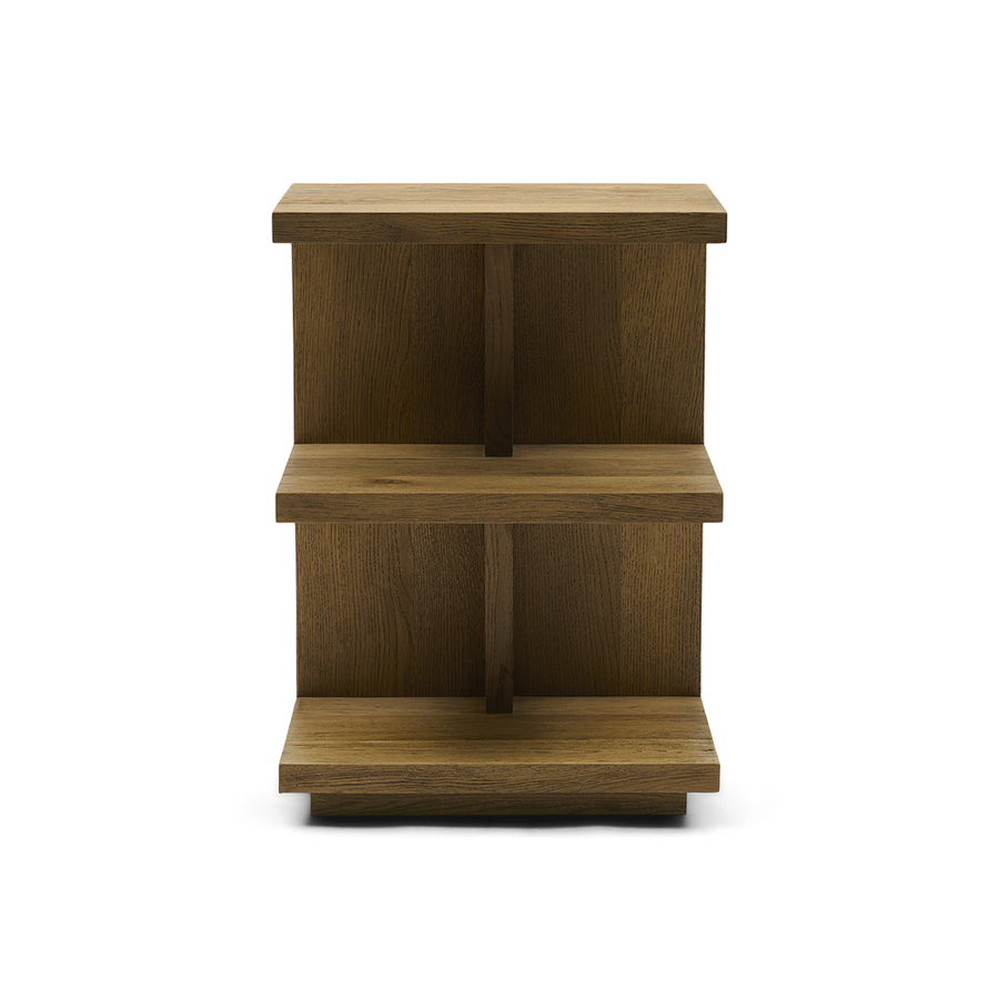 Vermont tölgyfa éjjeliszekrény 70 cm, polcos kialakítás, Rivièra Maison