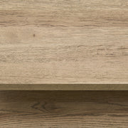 Vermont tölgyfa konzolasztal szerkezeti részlet, masszív polcos kialakítás