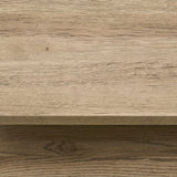 Vermont tölgyfa konzolasztal szerkezeti részlet, masszív polcos kialakítás