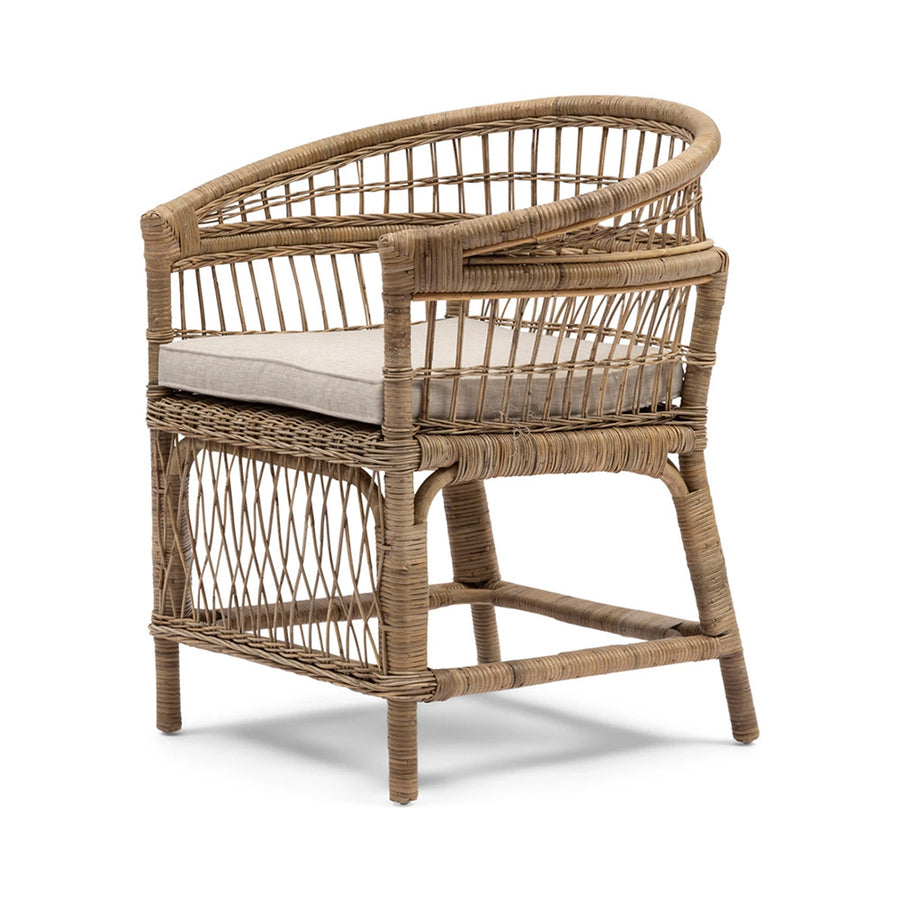 rattan karosszék perspektivikus nézet