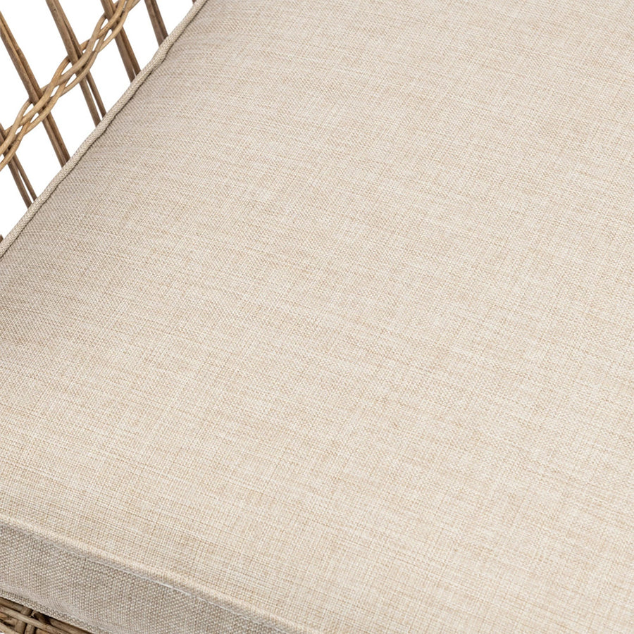 rattan karosszék ülőpárna közelről