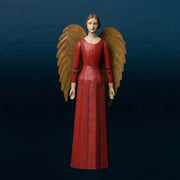 Bordó színű orléans-i angyal figura.