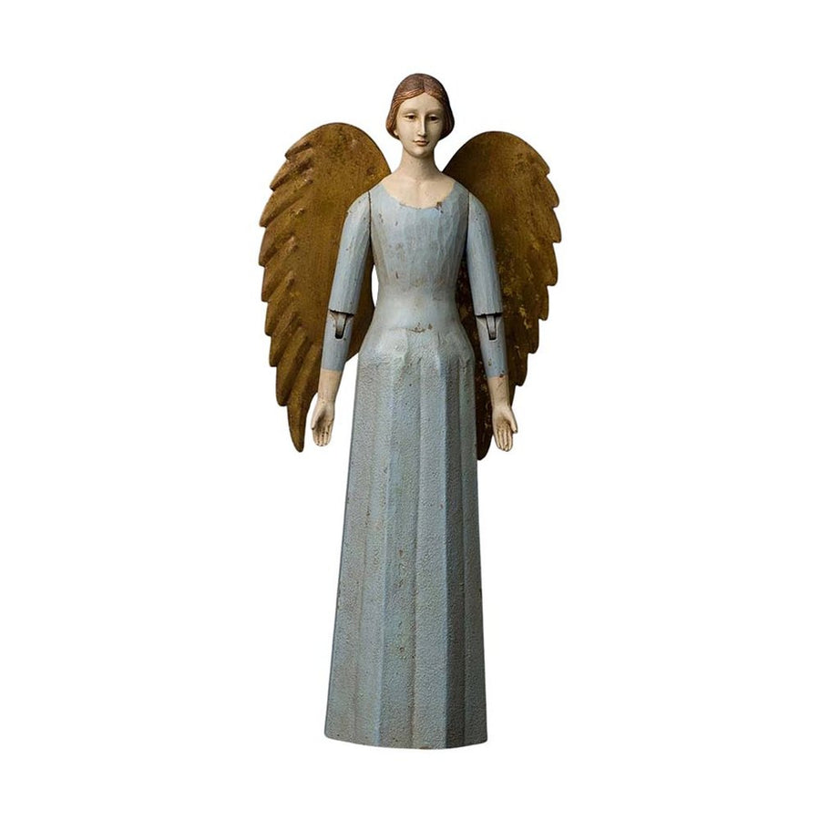 Babakék színű orléans-i angyal figura.