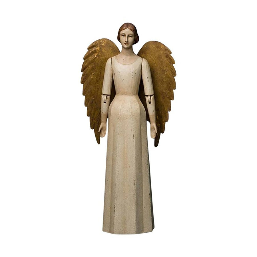 Krémszínű orléans-i angyal figura.