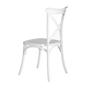 Fehér műanyag bisztrószék.