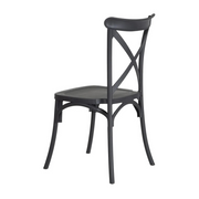 Sötétszürke műanyag bisztrószék.