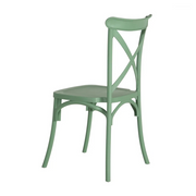 Műanyag, mentazöld színű bisztrószék.