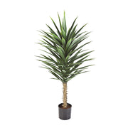 YUCCA zöld mű jukka pálma 130 cm teljes növény fekete cserépben.