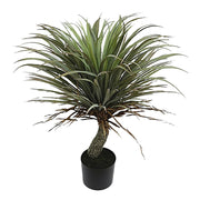 Élethű YUCCA zöld mű jukka pálma 83 cm fekete cserépben