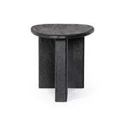 Fekete színű, formatervezett design dohányzóasztal.