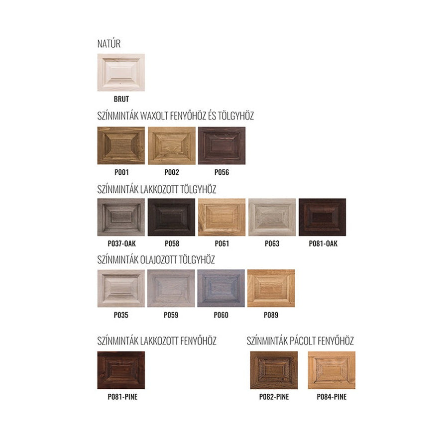 MAISON fenyőfa shabby chic vitrin 190 cm