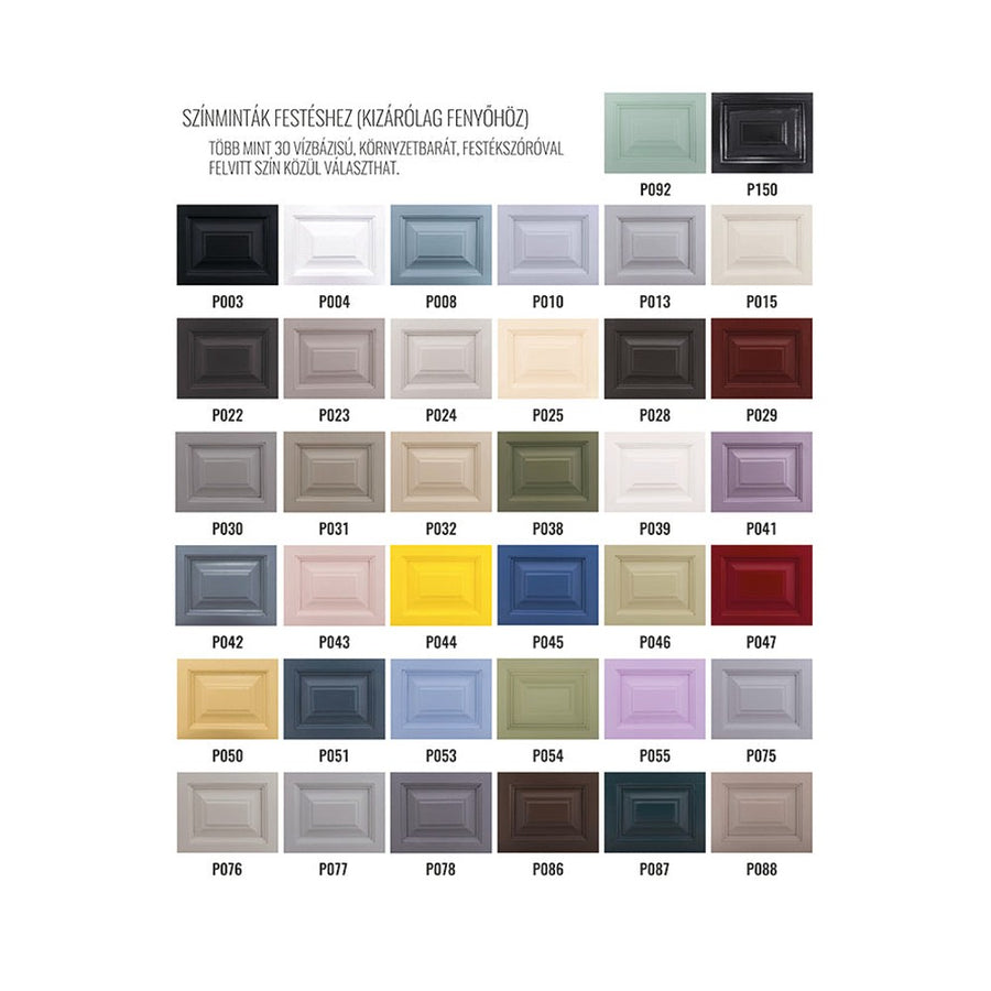 MAISON fenyőfa vitrin-könyvszekrény 210 cm