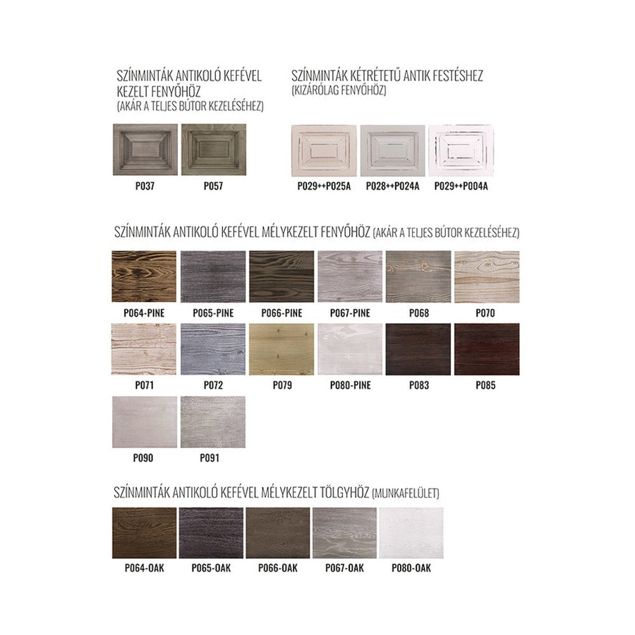 MAISON fenyőfa shabby chic vitrin 190 cm