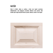 MAISON fenyőfa shabby chic vitrin 190 cm