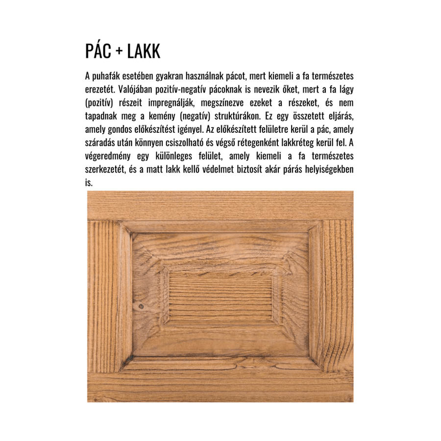 MAISON fenyőfa pohárszék - borszekrény 210 cm