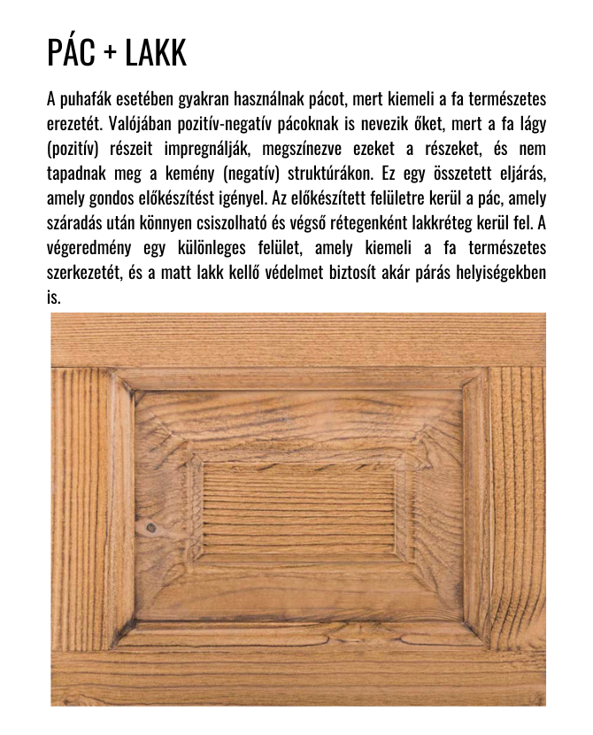 Fenyőfa szekreterszekrény 210 cm "Maison"